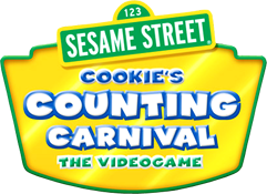 Sesame Street: Cookie's Counting Carnival title screen for Nintendo DS